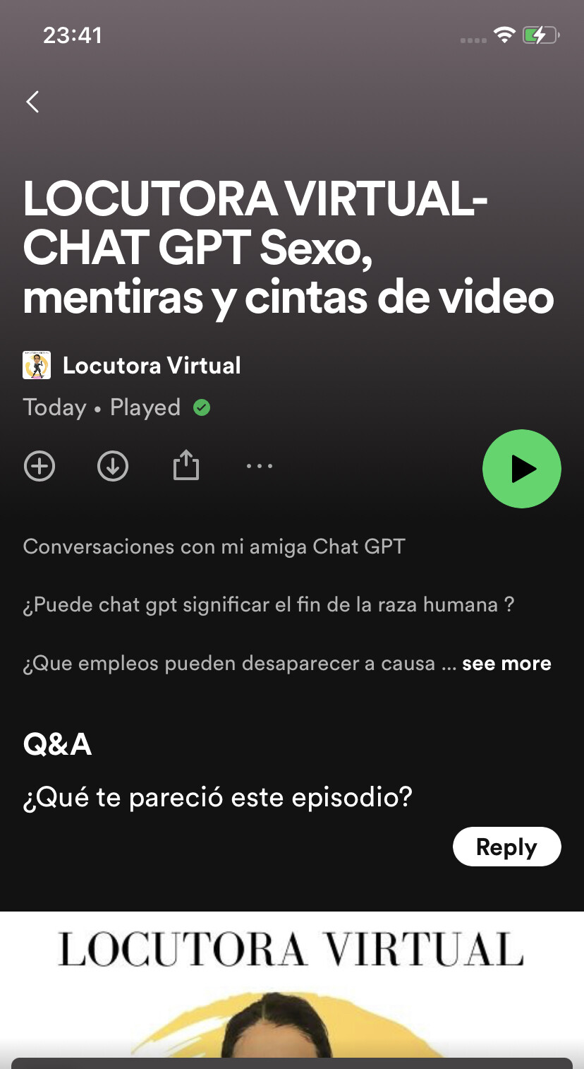 Chat GPT en el podcast de Locutora Virtual de Joanna Rubio