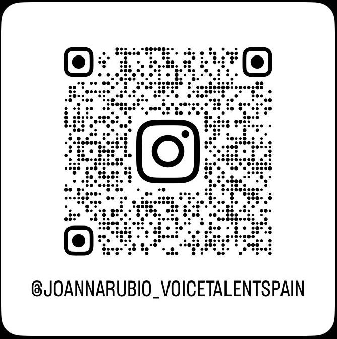 QR de Joanna Rubio en Instagram