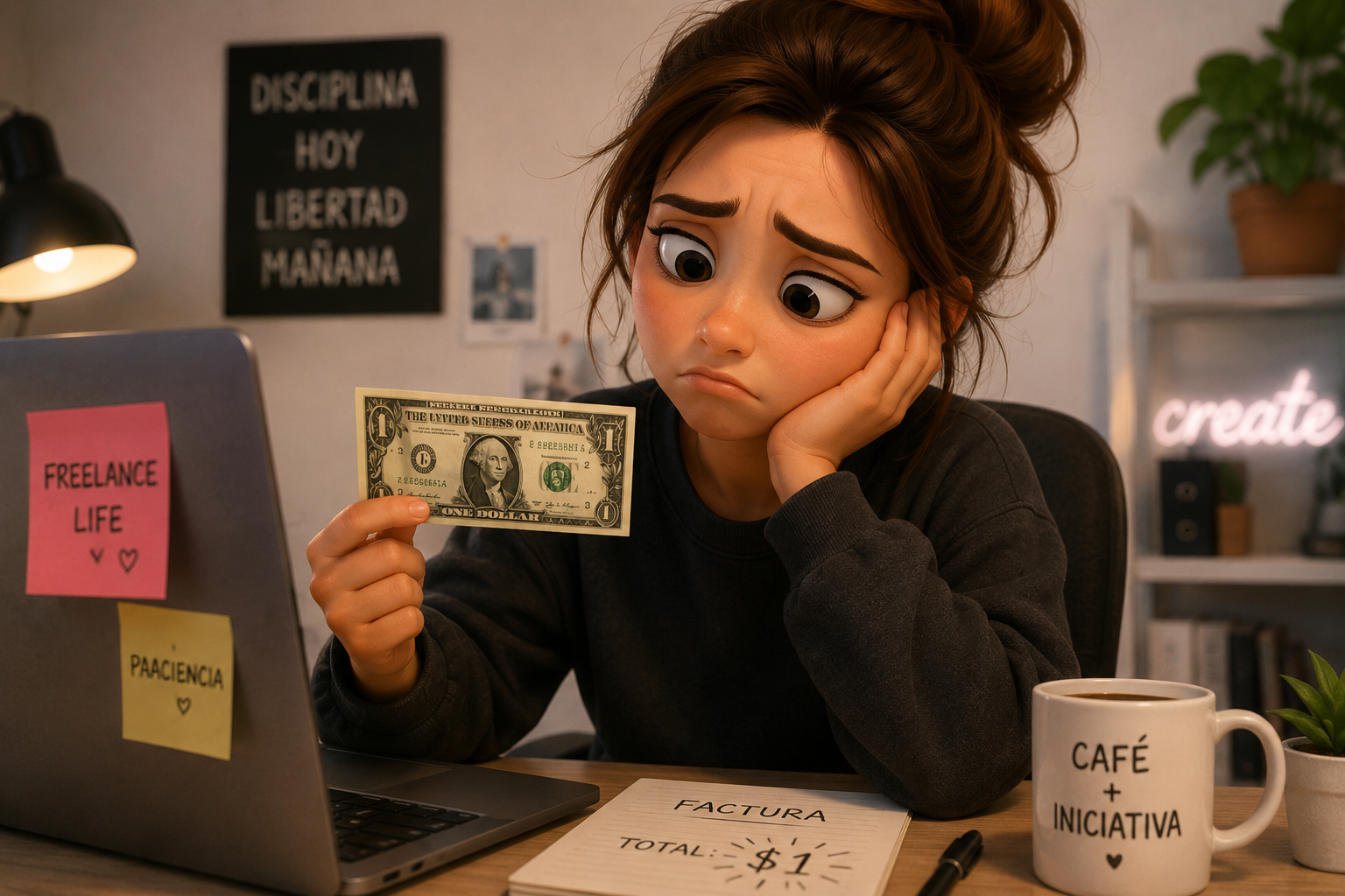 Joanna Rubio -freelance emprendiendo y cobrando una miseria